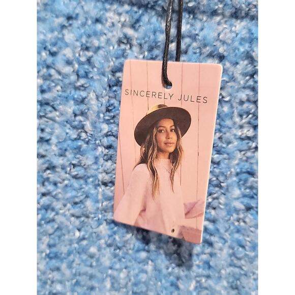 Sincerely Jules Size S Womens NWT Blue Knit Cozy Long Sleeve Sweater NWT #W1 - Picture 4 of 11